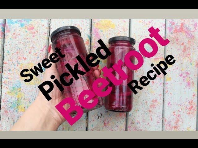 SWEET PICKLED BEETROOT RECIPE / MoggyBoxCraft