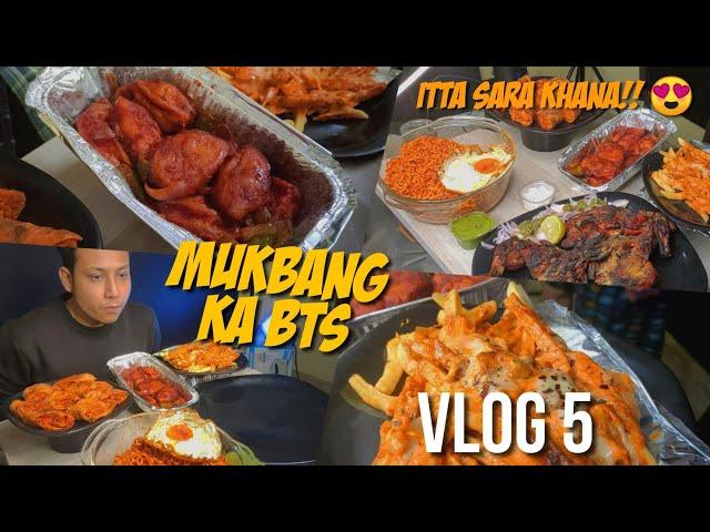 Behind the scenes of The Indian Mukbanger | Ghar me Pizza Party  | Vlog 5