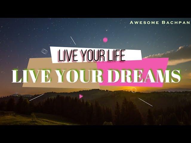 Live Your Life Live Your Dream full Song with Lyrics - Song by MSK Vlogs and Sparsh Dangwal