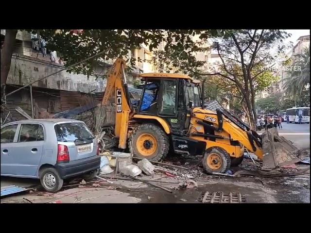 Bulldozer Action In Mira Road Illegal Structures demolished After Clashes During Ram Temple Consec..