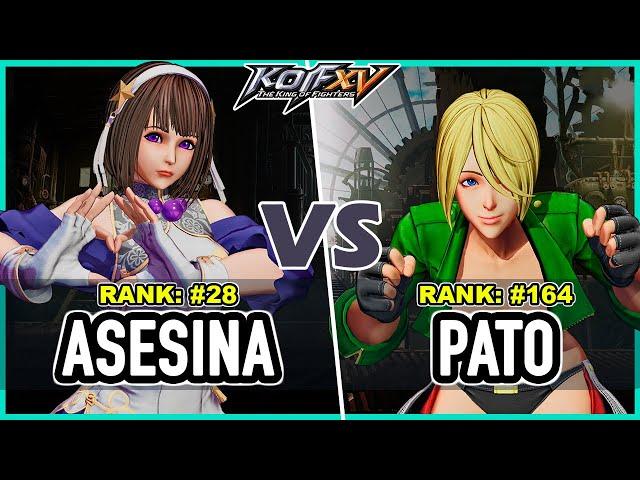 KOF XV  Shermie Asesina (Leona/Athena/Shermie) vs Pato Saltillo (Ángel/Krohnen/Luong)  Steam