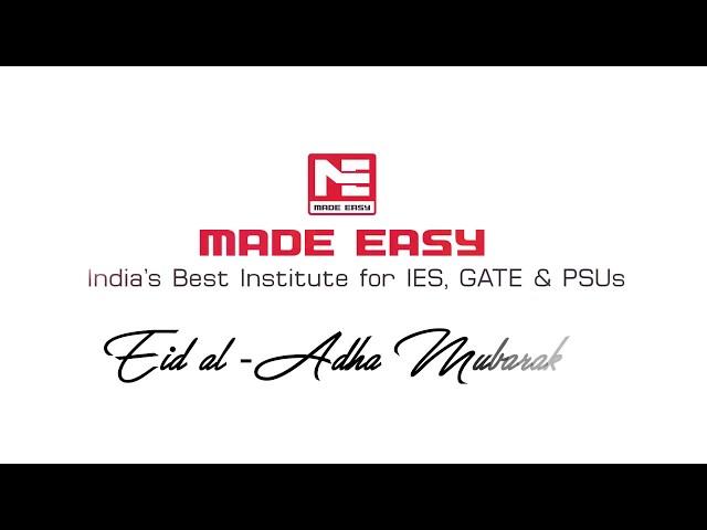 Eid al Adha 2019 Mubarak by MADE EASY Group