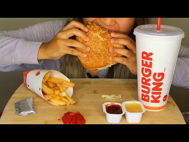 ASMR: Burger King Whopper, Fries and Chocolate Pie *Eating Sounds*