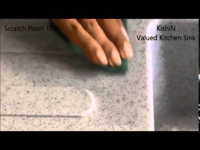 Scratch Proof Test - KishiN - Quartz Kitchen Sinks