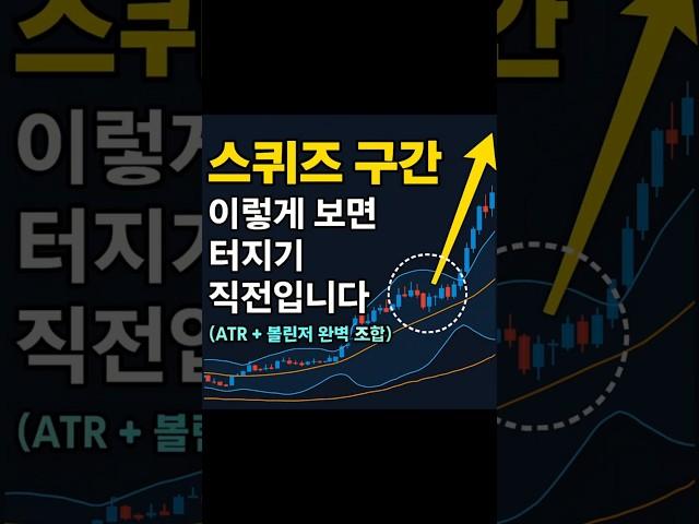 “이 3가지가 동시에 나오면 시세 폭발 직전입니다”(ATR + 볼린저 실전 정리)#단타매매  #트레이딩팁 #볼린저밴드스퀴즈  #변동성매매전략