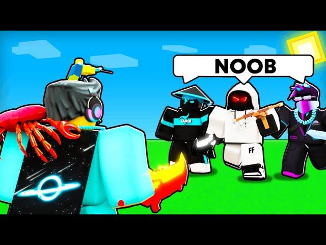 I 1v1ed EVERY roblox bedwars YOUTUBER...