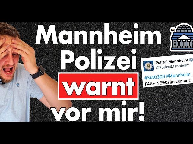 Polizei warnt vor mir? Presseanfragen werden nicht beantwortet, danach sind es dann Fake News?