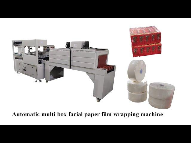 Automatic maxi roll shrink packing machine