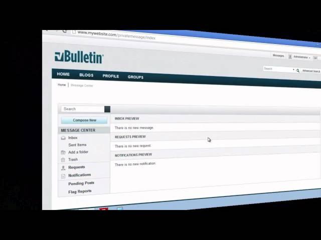 vBulletin 5 Connect: Private Message System