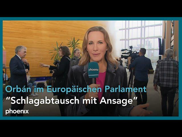 phoenix-Reporterin Claudia Davies zu Debatten im EU-Parlament am 09.10.24