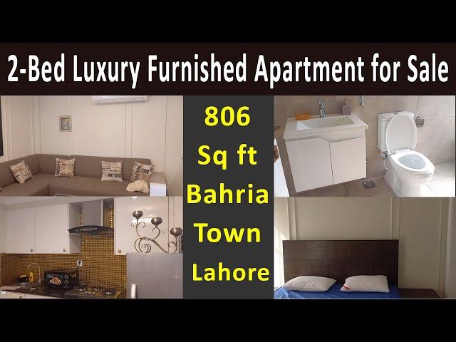 2 Bed Luxury Apartment For Sale in Bahria Town Lahore, 806 Sq ft Fully Furnished Flat | 0321 3000341