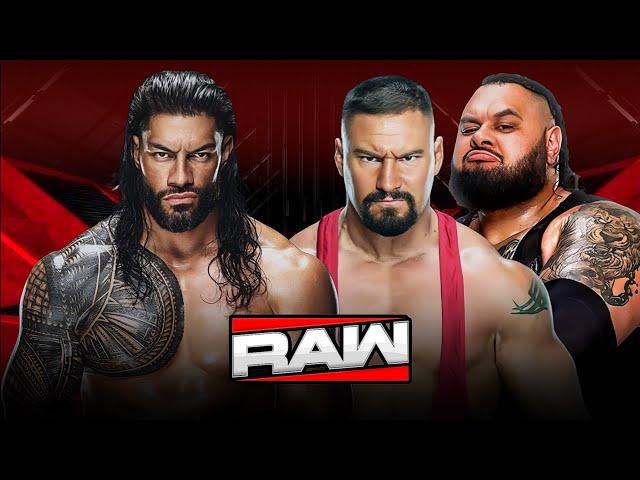 Roman Reigns vs Bron Breakker & Bronson Reed Full Match WWE RAW Highlights Today