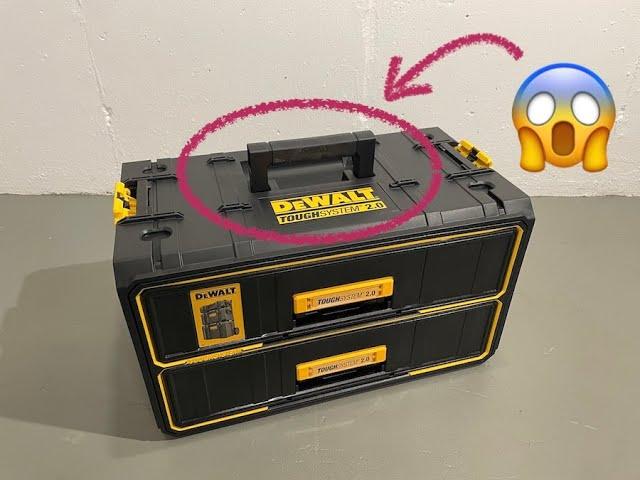 Top Handle Mod for DeWalt Tough System 2.0 Double Drawer Box