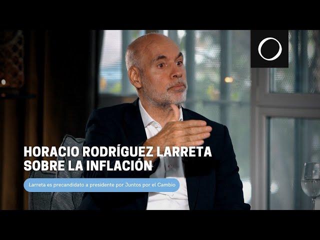 Horacio Rodríguez Larreta sobre la inflación | Elecciones PASO 2023