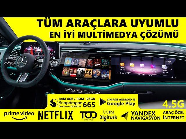 Tüm Araçlara Uyumlu Netflix +Youtube + GooglePlay + Yandex Navigasyon !