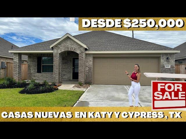 Increíbles oportunidades de casas NUEVAS BARATAS en Katy y Cypress, con intereses bajos del 4.25%