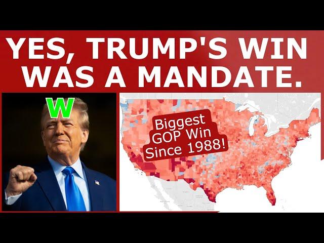 FACT CHECK: YES, Trump's WIN Was a MANDATE.