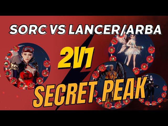 Mir 4 PVP: Secret Peak 2v1 Sorcerer vs Lancer/Arba