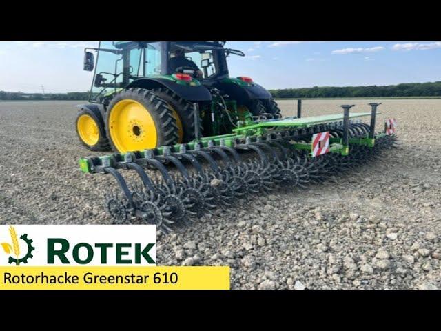 Im Einsatz - Rotorhacke Greenstar von Rotek AversAgro