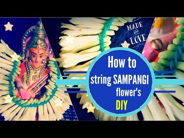 How to string a Sampangi flowers?!..Tutorial