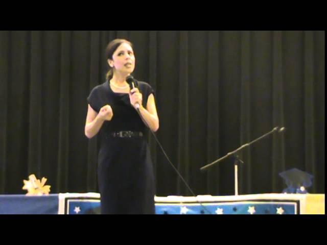 Dr. Angélica S. Gutiérrez's speaking at the UC San Diego Upward Bound Graduation