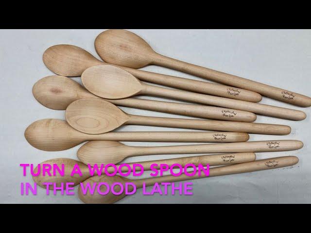 TURN A WOOD SPOON IN THE WOOD LATHE