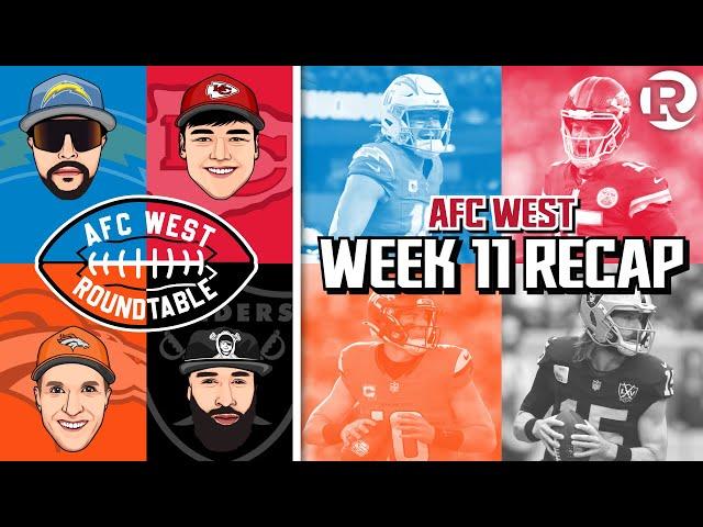 AFC West Roundtable | NFL Week 11 Recap