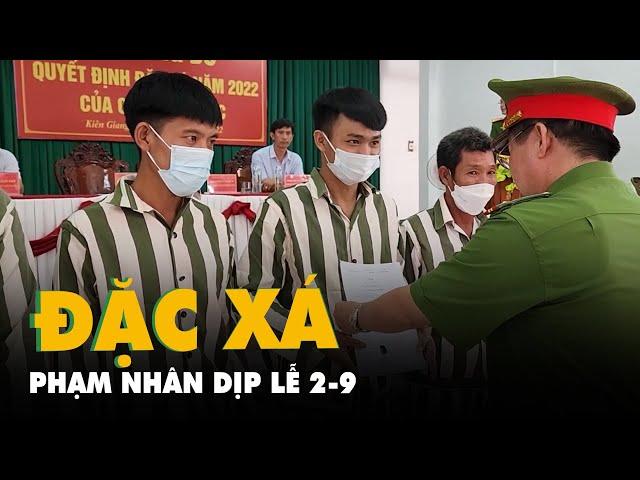 Nhiều trại giam trao quyết định đặc xá của Chủ tịch nước cho các phạm nhân dịp 2-9