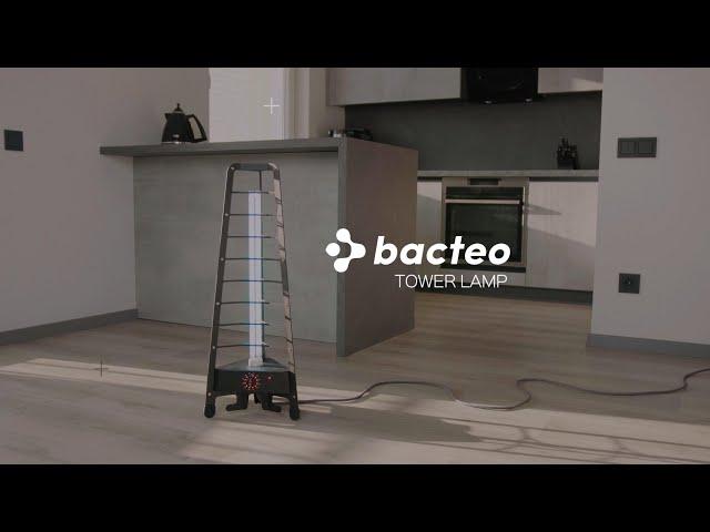 Bacteo Tower Lamp - Most Powerful 95W UVC disinfection lamp.