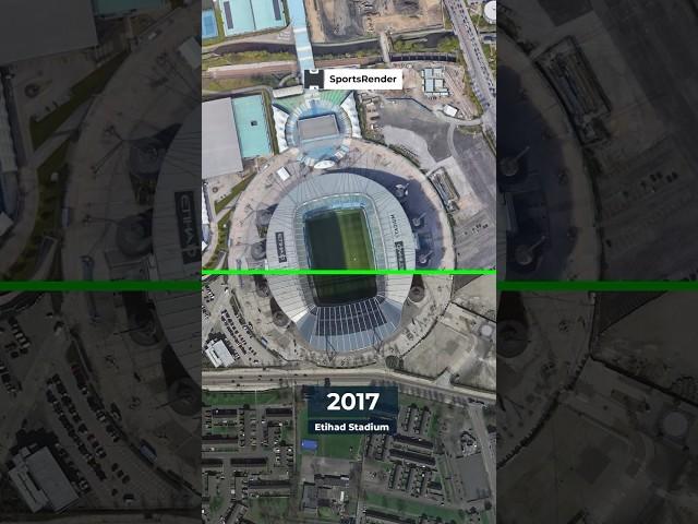 Etihad Stadium over the years  #stadium #manchestercity #football