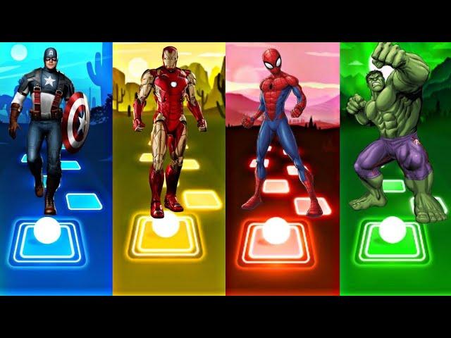 Telis Hop EDM Rush - Capitan America vs Iron man vs Spiderman vs Hulk