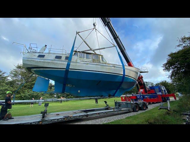 Moving our steel hull sailboat - The restoration of SY Carla part 1