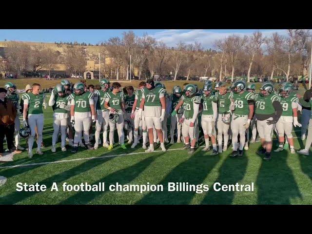 2024 State A football champion Billings Central Rams