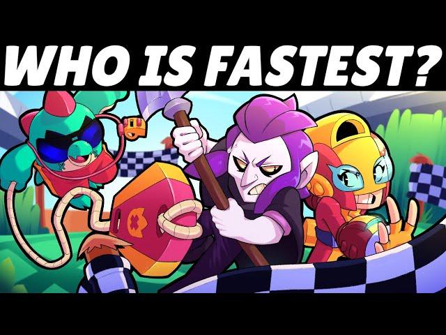 50 Brawlers Race for 1st! | Who is FASTEST?!