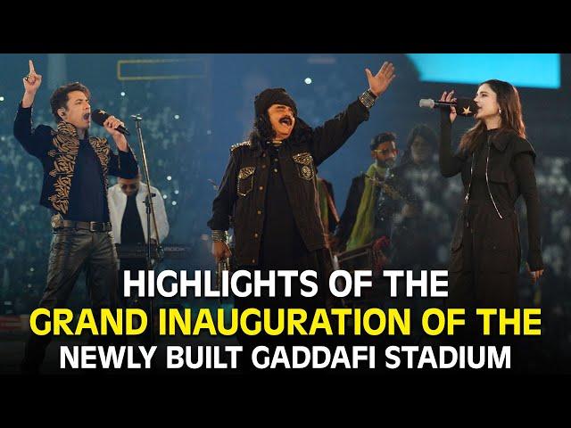 Highlights of the Grand Inauguration of the Newly Built Gaddafi Stadium