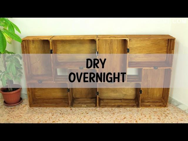 DIY Wooden Crates Bookcase