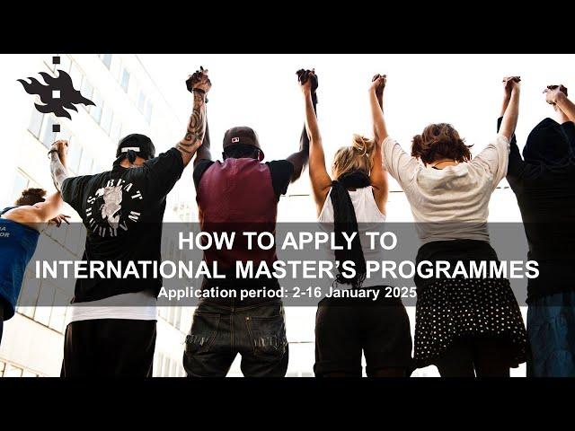 How to apply |  International Master Programmes | University of Helsinki