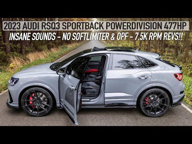 BEST SOUNDING NEW RSQ3/RS3! 2023 AUDI RSQ3 SPORTBACK POWERDIVISION 477HP - NO LIMITERS & OPF!