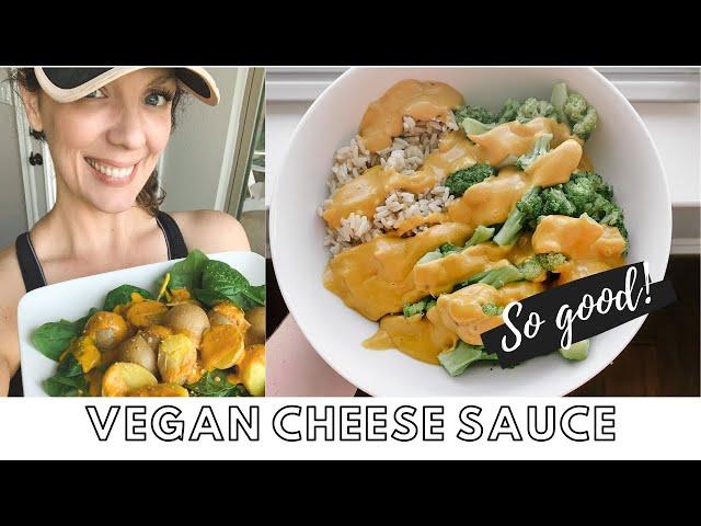 THE BEST VEGAN LOW FAT CHEESE SAUCE - OIL FREE // Plant Based Diet