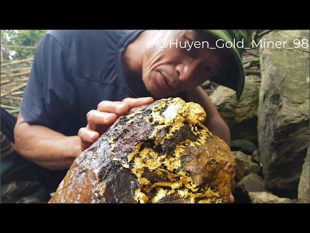 LARGE GOLD ORE  EP-27 , The Most Beautiful Gold Ore in 2025, Real Gold Panning & Prospecting