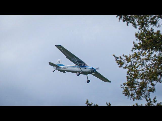 Cessna 170 Crosswind Landing