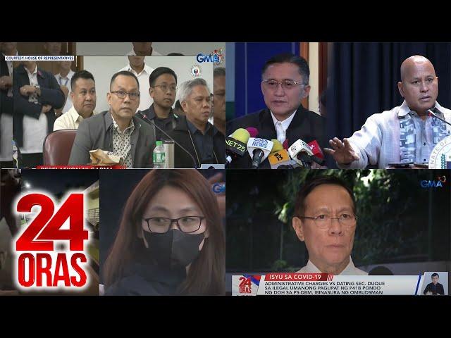 24 Oras: (Part 1) Pagbibitiw ng NAPOLCOM Comm. na iniuugnay sa madugong Duterte drug war..., atbp.