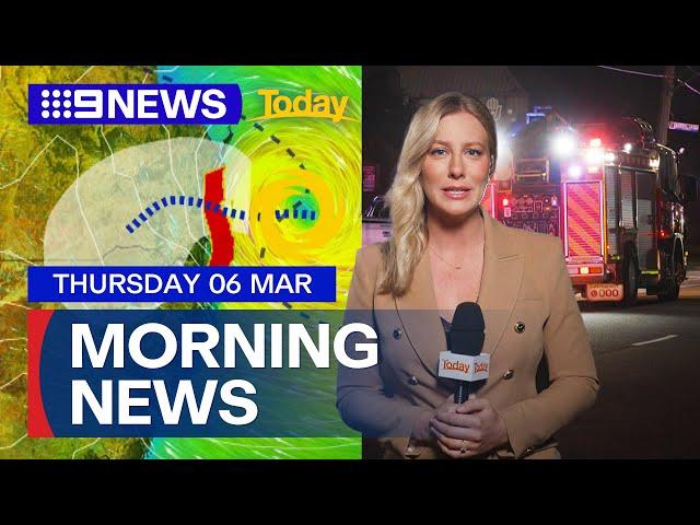 Queensland braces for Cyclone Alfred approach; Suspicious Melbourne factory fire | 9 News Australia