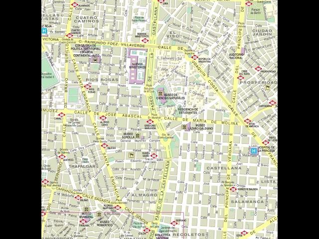 mapa de Madrid [ España ]