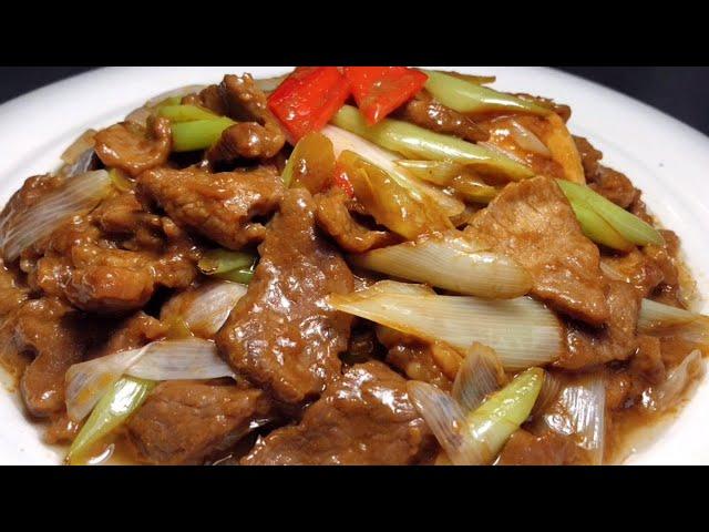 The chef teaches you the home-cooked method of "scallion fried lamb", the steps are detailed,