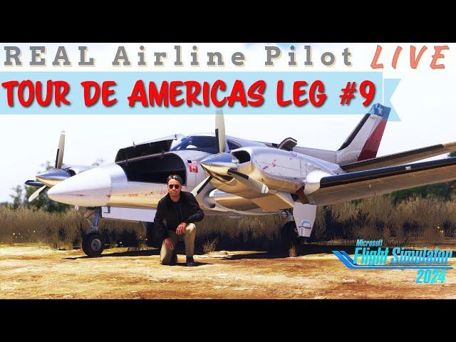 Low Level VFR | Crossing the Border | Tour De Americas Leg 9 | REAL Pilot | #msfs2024 #duke #msfs
