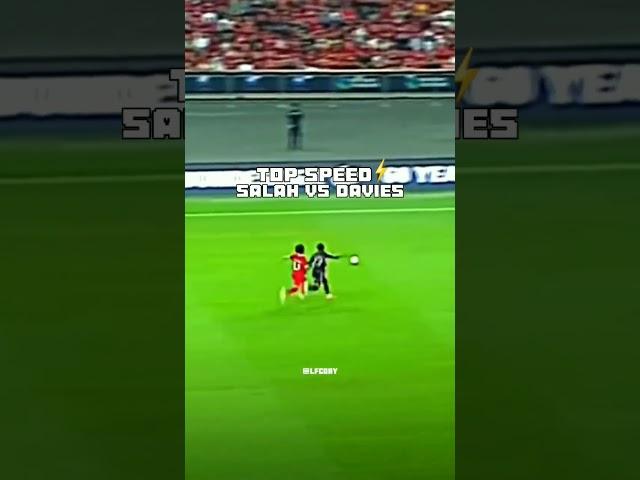 Mo Salah to Alphonso Davies: So fast!  #lfc #shorts #trending