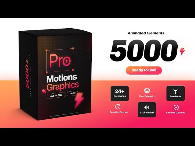 5000+Pro  Motion Graphics Pack for After Effects