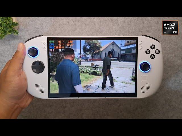 GTA V Enhanced is playable on Legion Go S with 1200p resolution | AMD Z2 Go