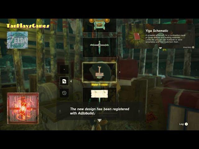 Water Freezer schematic (Yiga Schematic) : Zelda Tears Of The Kingdom.